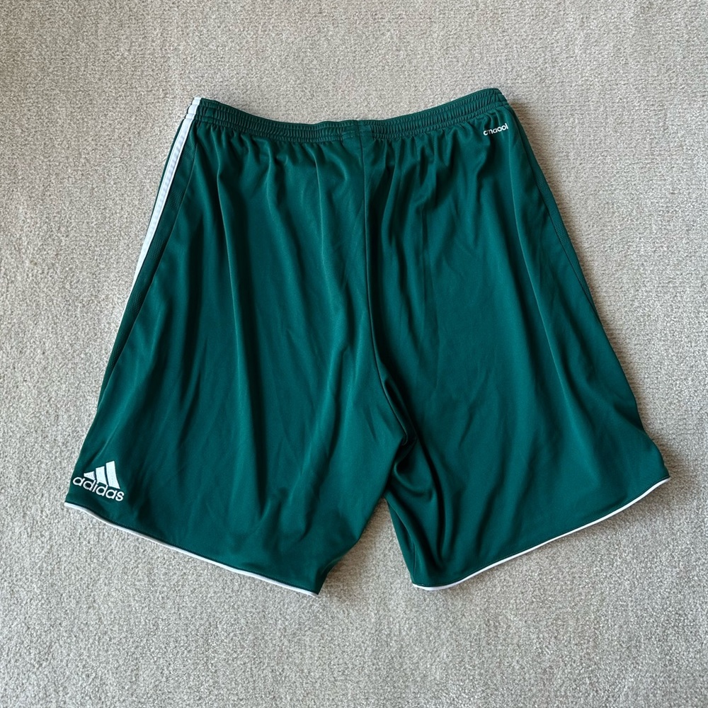 Green Adidas Soccer Shorts